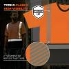 image:imageErgodyne UnisexAdult Glowear 8294bk Performance Hivis TShirt  Type R Class 2 Black BottomOrange