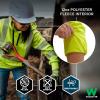 image:imageErgodyne UnisexAdult Glowear 8304w Womens Performance Hivis Hooded Sweatshirt  Type R Class 3Lime