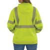 image:imageErgodyne UnisexAdult Glowear 8304w Womens Performance Hivis Hooded Sweatshirt  Type R Class 3Lime
