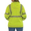 image:imageErgodyne UnisexAdult Glowear 8304w Womens Performance Hivis Hooded Sweatshirt  Type R Class 3Lime
