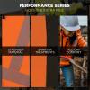 image:imageErgodyne UnisexAdult Glowear 8305w Womens Performance Hivis Hooded Zipup Sweatshirt  Type R Class 3Orange