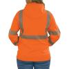 image:imageErgodyne UnisexAdult Glowear 8305w Womens Performance Hivis Hooded Zipup Sweatshirt  Type R Class 3Orange