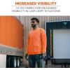 image:imageErgodyne Womens Glowear 8093 NonCertified Essential Hivis Long Sleeve TShirtOrange