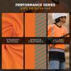 image:imageErgodyne Womens Glowear 8276bk Womens Performance Hivis TShirt  Type R Class 2 Black BottomOrange