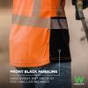 image:imageErgodyne Womens Glowear 8276bk Womens Performance Hivis TShirt  Type R Class 2 Black BottomOrange