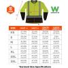 image:imageErgodyne Womens Glowear 8278bk Womens Performance Hivis Long Sleeve TShirt  Type R Class 2 Black BottomLime
