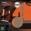 image:imageErgodyne Womens Glowear 8278bk Womens Performance Hivis Long Sleeve TShirt  Type R Class 2 Black BottomOrange