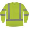 image:imageErgodyne Womens Glowear 8374 Womens Essential Hivis Long Sleeve TShirt  Type R Class 3Lime