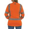 image:imageErgodyne Womens Glowear 8374 Womens Essential Hivis Long Sleeve TShirt  Type R Class 3Orange
