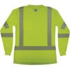image:imageErgodyne Womens Glowear 8387 Womens Performance Hivis Long Sleeve TShirt  Type R Class 3Lime