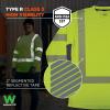 image:imageErgodyne Womens Glowear 8387 Womens Performance Hivis Long Sleeve TShirt  Type R Class 3Lime