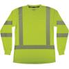 image:imageErgodyne Womens Glowear 8387 Womens Performance Hivis Long Sleeve TShirt  Type R Class 3Lime