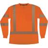 image:imageErgodyne Womens Glowear 8387 Womens Performance Hivis Long Sleeve TShirt  Type R Class 3Orange