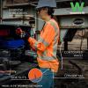 image:imageErgodyne Womens Glowear 8387 Womens Performance Hivis Long Sleeve TShirt  Type R Class 3Orange