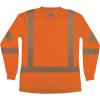 image:imageErgodyne Womens Glowear 8387 Womens Performance Hivis Long Sleeve TShirt  Type R Class 3Orange