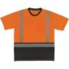 image:imageErgodyne UnisexAdult Glowear 8294bk Performance Hivis TShirt  Type R Class 2 Black BottomOrange