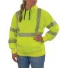 image:imageErgodyne UnisexAdult Glowear 8304w Womens Performance Hivis Hooded Sweatshirt  Type R Class 3Lime