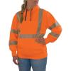 image:imageErgodyne UnisexAdult Glowear 8304w Womens Performance Hivis Hooded Sweatshirt  Type R Class 3Orange