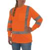 image:imageErgodyne Womens Glowear 8374 Womens Essential Hivis Long Sleeve TShirt  Type R Class 3Orange