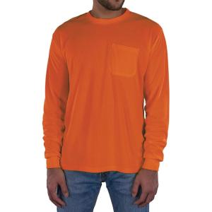 image:imageErgodyne UnisexAdult Glowear 8093 NonCertified Essential Hivis Long Sleeve TShirtOrange