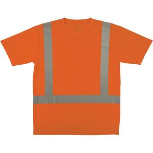 image:imageErgodyne UnisexAdult Glowear 8282 Essential Hivis TShirt  Type R Class 2Orange