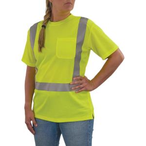 image:imageErgodyne Womens Glowear 8274 Womens Essential Hivis TShirt  Type R Class 2Lime