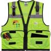image:imageErgodyne unisex adult Heavyduty Class 2 Heavy Duty Mesh Surveyors Vest Lime XXLarge3XLarge USLime
