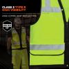 image:imageErgodyne unisex adult Heavyduty Class 2 Heavy Duty Mesh Surveyors Vest Lime XXLarge3XLarge USLime