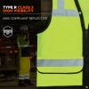 image:imageErgodyne unisex adult Heavyduty Class 2 Heavy Duty Mesh Surveyors Vest Lime XXLarge3XLarge USLime