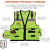 image:imageErgodyne unisex adult Heavyduty Class 2 Heavy Duty Mesh Surveyors Vest Lime XXLarge3XLarge USLime