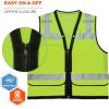 image:imageErgodyne unisex adult Heavyduty Class 2 Heavy Duty Mesh Surveyors Vest Lime XXLarge3XLarge USLime