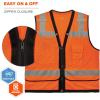 image:imageErgodyne unisex adult Heavyduty Class 2 Heavy Duty Mesh Surveyors Vest Lime XXLarge3XLarge USOrange