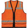 image:imageErgodyne unisex adult Heavyduty Class 2 Heavy Duty Mesh Surveyors Vest Lime XXLarge3XLarge USOrange