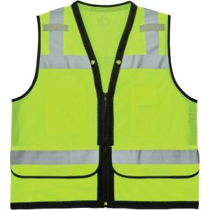 image:imageErgodyne unisex adult Heavyduty Class 2 Heavy Duty Mesh Surveyors Vest Lime XXLarge3XLarge USLime