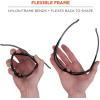 image:imageErgodyne  51083 Skullerz Thor AntiFog Safety Glasses  Black Frame InOutdoor LensClear Lens