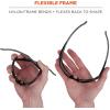 image:imageErgodyne  51083 Skullerz Thor AntiFog Safety Glasses  Black Frame InOutdoor LensClear Lens