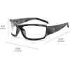 image:imageErgodyne  51083 Skullerz Thor AntiFog Safety Glasses  Black Frame InOutdoor LensClear Lens