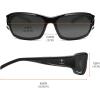 image:imageErgodyne  51083 Skullerz Thor AntiFog Safety Glasses  Black Frame InOutdoor LensSmoke Lens
