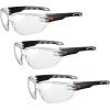 image:imageErgodyne Skullerz VALI Frameless Safety Glasses Lightweight Anti Fog Clear Lens 3Pack