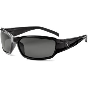 image:imageErgodyne  51083 Skullerz Thor AntiFog Safety Glasses  Black Frame InOutdoor LensSmoke Lens