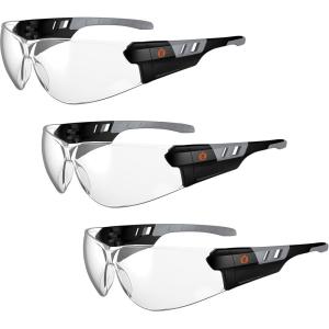 image:imageErgodyne Skullerz SAGA Frameless Safety Sunglasses Anti Fog Clear Lens 3Pack