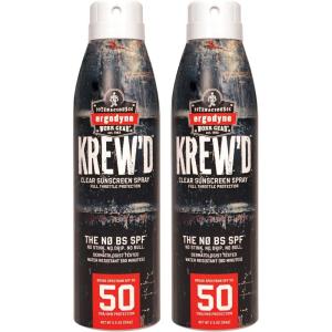 image:imageErgodyne KREWD 6353 Sunscreen Spray Broad Spectrum SPF 50 Water Resistant 55 oz1 Count Pack of 2