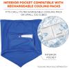 image:imageErgodyne Chill Its 6483 Cooling Neck Gaiter Bandana with Pocket for Ice or 6283 Phase Change Cool Pack UPF 50 Sun ProtectionBlue LargeXLargeCooling Neck Gaiter Bandana Pocket