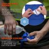 image:imageErgodyne Chill Its 6483 Cooling Neck Gaiter Bandana with Pocket for Ice or 6283 Phase Change Cool Pack UPF 50 Sun ProtectionBlue LargeXLargeCooling Neck Gaiter Bandana Pocket