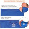 image:imageErgodyne Chill Its 6483 Cooling Neck Gaiter Bandana with Pocket for Ice or 6283 Phase Change Cool Pack UPF 50 Sun ProtectionBlue LargeXLargeCooling Neck Gaiter Bandana Pocket Kit