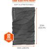 image:imageErgodyne Chill Its 6487 Reflective Multifunctional Headwear Bandana Neck Gaiter Face Mask Moisture Wicking Performance Fabric Black