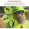 image:imageErgodyne Chill Its 8934 Ranger Hat with Neck ShadeHivis Lime