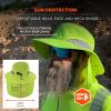 image:imageErgodyne Chill Its 8934 Ranger Hat with Neck ShadeHivis Lime