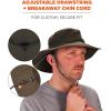 image:imageErgodyne Chill Its 8936 Lightweight Ranger Hat with Breathable Mesh Paneling UPF 50 Sun Protection Olive Large Extra LargeOlive