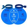 image:imageErgodyne ChillIts 6702 Cooling Bandana Evaporative Polymer Embedded Material for Cooling Relief Black 1 Count Pack of 1Solid Blue